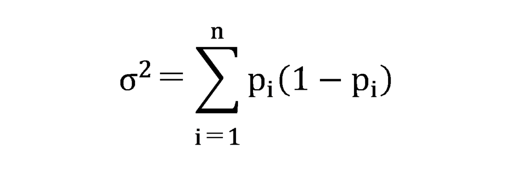 分散の計算式