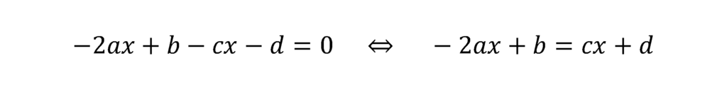 P(x)の微分係数が0になる場合の条件