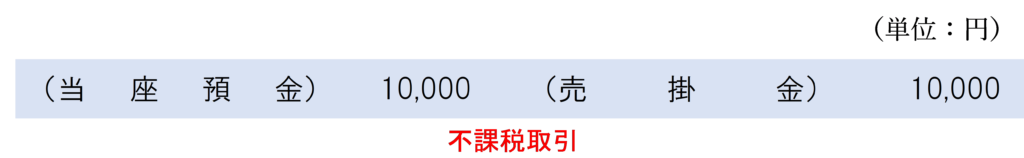 掛代金回収時の仕訳