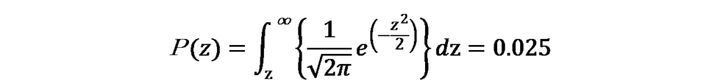 標準正規分布表の上側確率