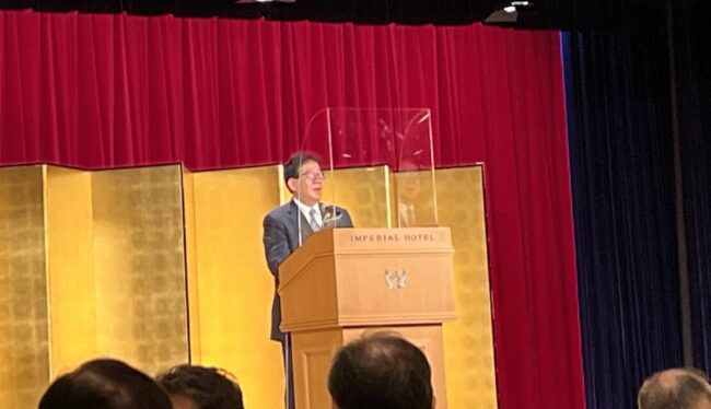 金子恭之総務大臣のスピーチ